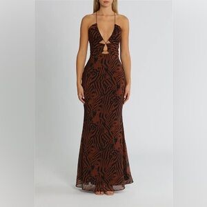 NWT Misha Lynette Dress in Mosaic Zebra size 2